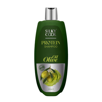 Silky Cool Anti-Hair Loss Shampoo with Olive Oil, Black Seed & Wheat Protein – Deep Cleansing & Strengthening Formula for Thinning Hair | 250ml & 500ml